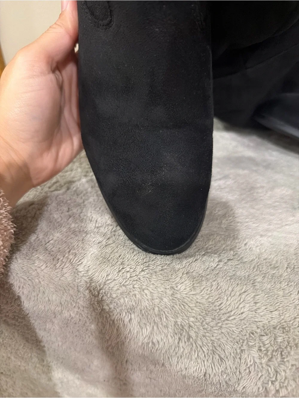 Journee Collection Black Over-the-Knee Slouch Boots